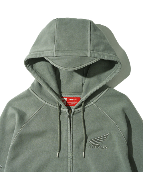 セール】Honda Racing Hoodie Cap Zip-up_Khaki（パーカー）｜HONDA