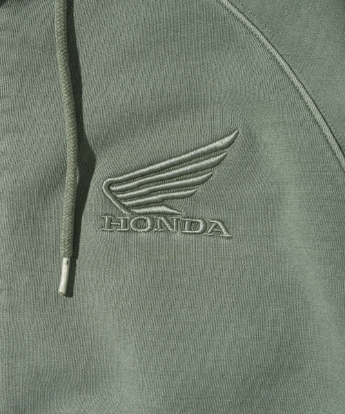 PHYPS MOTORCYCLE(フィップスモーターサイクル)の「Honda Racing Hoodie Cap Zip-up_Khaki(パーカー・レディース・その他・MEDIUM/LARGE/X-LARGE/SMALL)」の5枚目の写真