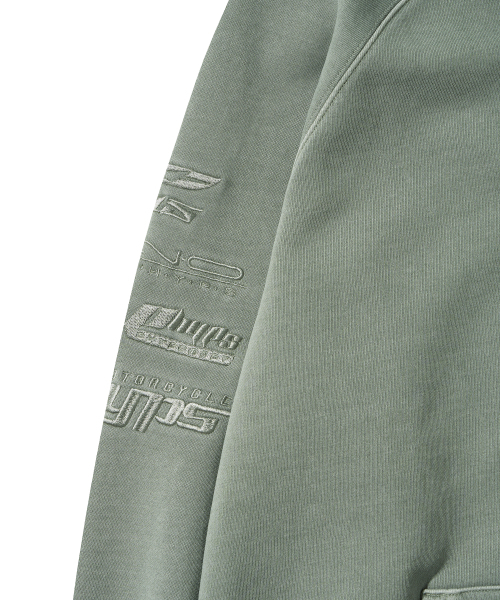 PHYPS MOTORCYCLE(フィップスモーターサイクル)の「Honda Racing Hoodie Cap Zip-up_Khaki(パーカー・レディース・その他・MEDIUM/LARGE/X-LARGE/SMALL)」の11枚目の写真