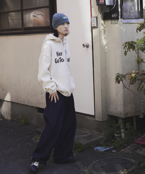 SCREEN STARS(スクリーンスターズ)の「SCREEN STARS別注 ワッフルジップアップフーディー(パーカー・メンズ・ブラウン/アイボリー/ブラック・LARGE/MEDIUM)」の13枚目の写真