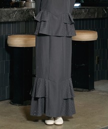 Elishe | ラインストーンフリルマーメイドスカート(スカート)