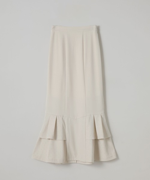 Elishe（エリシェ）の「ラインストーンフリルマーメイドスカート（スカート・レディース・チャコールグレー/アイボリー/ベージュ・0/1）」の11枚目の写真