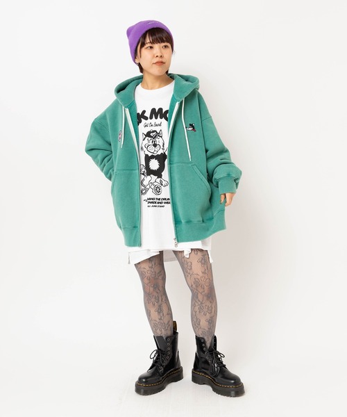 RNA（アールエヌエー）の「E5188 フェザービーニー（ニットキャップ/ビーニー・レディース・グリーン/ライトグレー/パープル/オレンジ・FREE）」の15枚目の写真