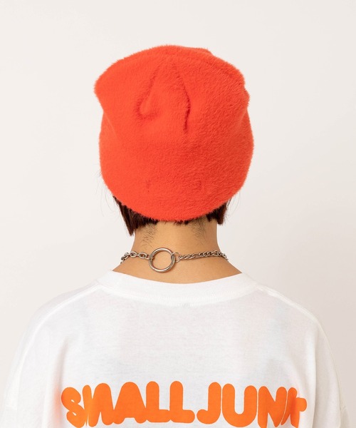 RNA（アールエヌエー）の「E5188 フェザービーニー（ニットキャップ/ビーニー・レディース・グリーン/ライトグレー/パープル/オレンジ・FREE）」の10枚目の写真