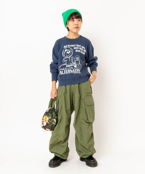 RNA（アールエヌエー）の「E5188 フェザービーニー（ニットキャップ/ビーニー・レディース・グリーン/ライトグレー/パープル/オレンジ・FREE）」の13枚目の写真