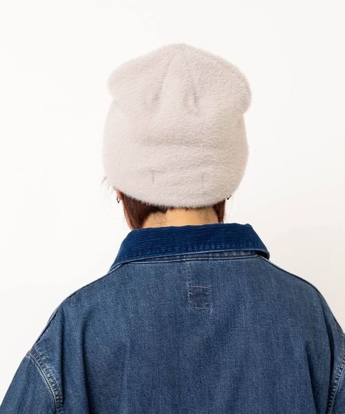 RNA（アールエヌエー）の「E5188 フェザービーニー（ニットキャップ/ビーニー・レディース・グリーン/ライトグレー/パープル/オレンジ・FREE）」の6枚目の写真