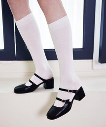 CESTI（セスティ）の「ストラップドレスアップミュールパンプス (ブラック)（パンプス）」