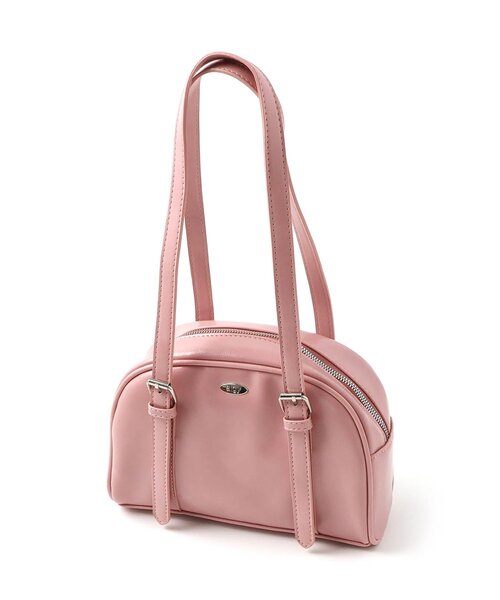 algy(アルジー)の「ラウンドボストンバッグ(ボストンバッグ・キッズ・オフホワイト/ピンク/ブラック・FREE)」の3枚目の写真