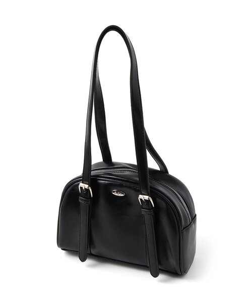 algy(アルジー)の「ラウンドボストンバッグ(ボストンバッグ・キッズ・オフホワイト/ピンク/ブラック・FREE)」の1枚目の写真