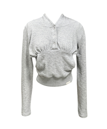 SETSETSET（セットセットセット）の「THREE BUTTON HODDIE GREY（パーカー）」