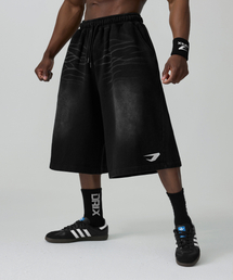 DRIX（ドリックス）の「Maxi Wide Pigment Sweat Bermuda Shorts_Black（その他パンツ）」