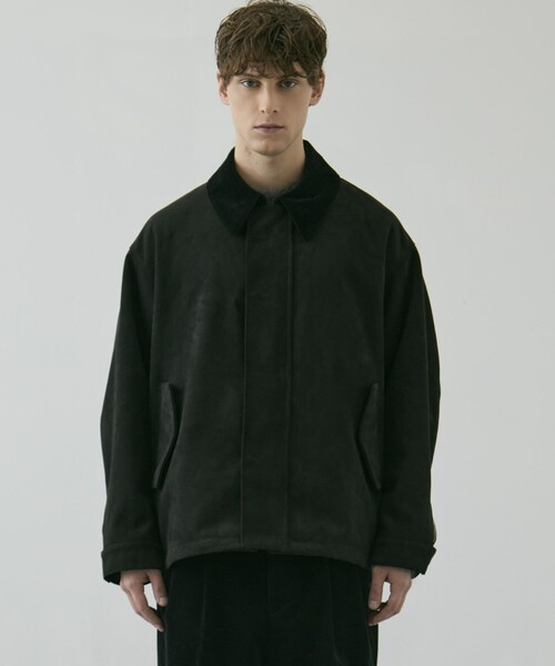 ≪残りわずか！≫LEATHER TEX SUEDE HUNTING JACKET ｜冬服/衿