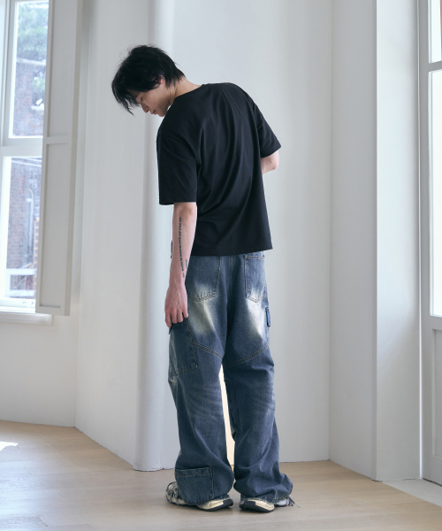 OURDAYZ（アワーデイズ）の「パラシュートカーゴワイドデニムパンツ[ブルー]（デニムパンツ・レディース・その他・MEDIUM/LARGE/X-LARGE）」の4枚目の写真