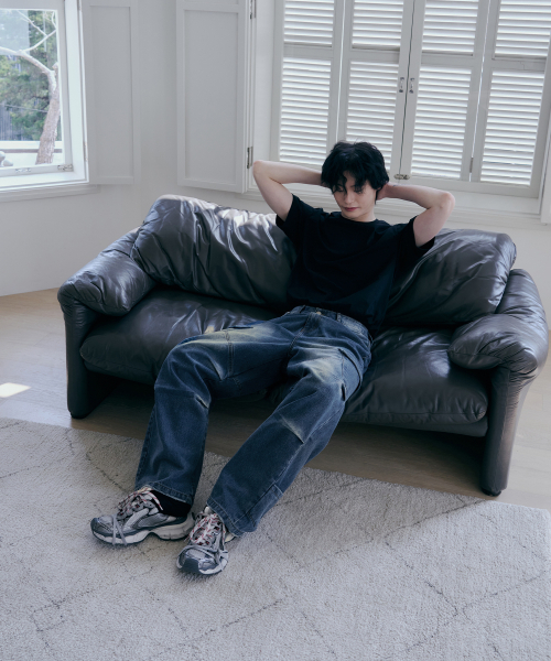 OURDAYZ（アワーデイズ）の「パラシュートカーゴワイドデニムパンツ[ブルー]（デニムパンツ・レディース・その他・MEDIUM/LARGE/X-LARGE）」の6枚目の写真
