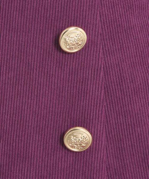 ITS'DEMO（イッツデモ）の「【洗濯機OK／ウエストゴム】コーデュロイスカート（スカート・レディース・アイボリー/パープル系/チャコールグレー・00）」の15枚目の写真