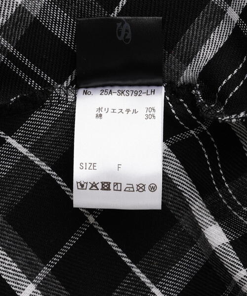 SIS(エスアイエス)の「SIS/エスアイエス/Check skirt(スカート・レディース・ブラック・F)」の8枚目の写真