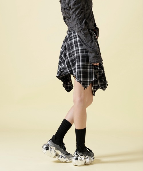 SIS(エスアイエス)の「SIS/エスアイエス/Check skirt(スカート・レディース・ブラック・F)」の13枚目の写真