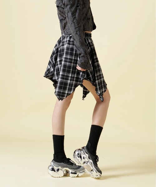 SIS(エスアイエス)の「SIS/エスアイエス/Check skirt(スカート・レディース・ブラック・F)」の14枚目の写真