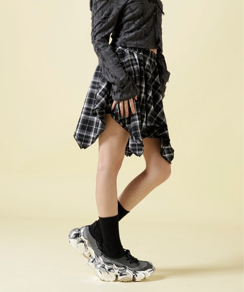 SIS(エスアイエス)の「SIS/エスアイエス/Check skirt(スカート・レディース・ブラック・F)」の15枚目の写真