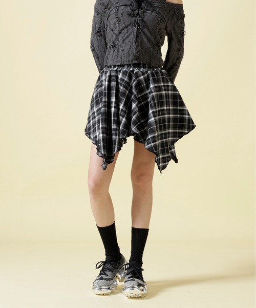 SIS(エスアイエス)の「SIS/エスアイエス/Check skirt(スカート・レディース・ブラック・F)」の10枚目の写真