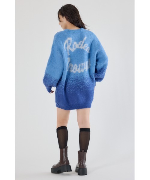 【ピラール•コルデロ】ロイヤルブルー　バタデコーラ　ワンピースタイプ　スペイン製 セール】グラデーションニットワンピース（ワンピース）｜RODEO CROWNS