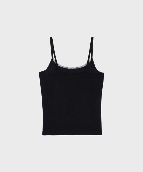 ALKI ALKA（アルキアルカ）の「Lace Trim Sleeveless (Black)（Tシャツ/カットソー・レディース・ブラック・FREE）」の2枚目の写真
