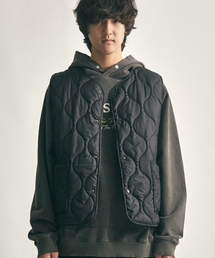 DRAW.M（ドローエム）の「軽量キルティングダウンベスト（ブラック）（ダウンベスト）」