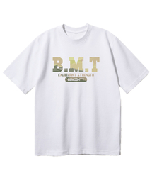 ニュートラルパターンオーバーサイズ半袖Tシャツ[ホワイト]
