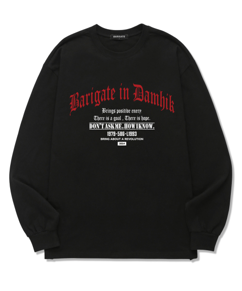BARIGATE(バリゲート)の「L1993 ロングスリーブ (BLS032) ブラック(Tシャツ/カットソー・レディース・その他・SMALL/MEDIUM/LARGE/X-LARGE/XX-LARGE)」の1枚目の写真