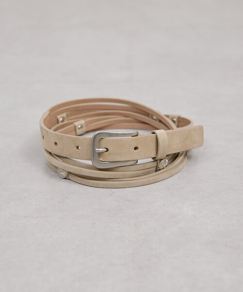 GALLARDAGALANTE（ガリャルダガランテ）の「ポイントコンチョベルト（ベルト・レディース・ブラック/ベージュ・FREE）」の9枚目の写真