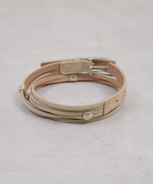 GALLARDAGALANTE（ガリャルダガランテ）の「ポイントコンチョベルト（ベルト・レディース・ブラック/ベージュ・FREE）」の10枚目の写真