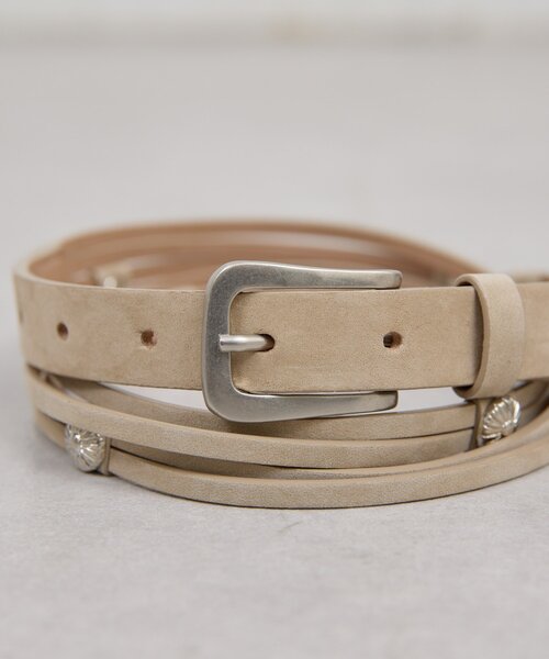 GALLARDAGALANTE（ガリャルダガランテ）の「ポイントコンチョベルト（ベルト・レディース・ブラック/ベージュ・FREE）」の11枚目の写真