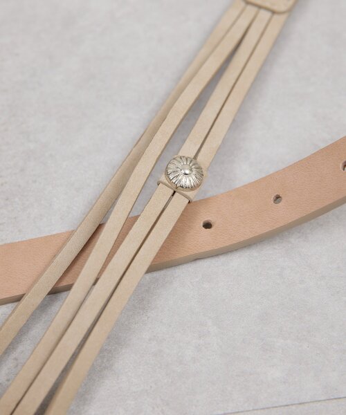 GALLARDAGALANTE（ガリャルダガランテ）の「ポイントコンチョベルト（ベルト・レディース・ブラック/ベージュ・FREE）」の13枚目の写真