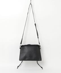 ADAMPATEK/leather switching drawstring bag/レザー切替巾着バッグ