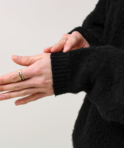 GLOSTER（グロスター）の「【モヘアタッチ/ユニセックス対応】ヘンリーネックプルオーバーニット（ニット/セーター・メンズ・ボルドー/グレー/ブラック・S/M/L）」の18枚目の写真