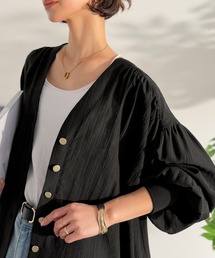 classicalelf（クラシカルエルフ）の「透けて、揺れて、涼しくこなれる。シアーカーディガン(Vネック)（カーディガン/ボレロ）」