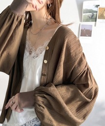 classicalelf（クラシカルエルフ）の「透けて、揺れて、涼しくこなれる。シアーカーディガン(Vネック)（カーディガン/ボレロ）」