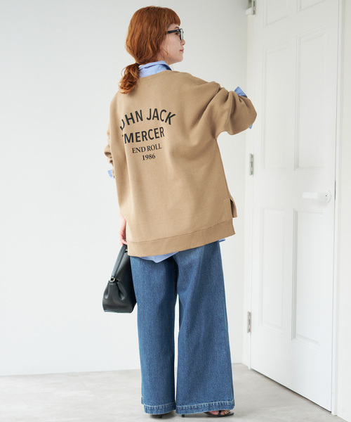 Spick & Span（スピックアンドスパン）の「J.J.Mercer / ジェイジェイマーサー 別注 キーネックプルオーバー（ニット/セーター・レディース・モカ/ホワイト系その他/グレー・MEDIUM）」の6枚目の写真