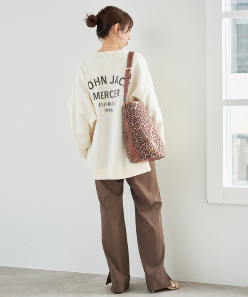 Spick & Span（スピックアンドスパン）の「J.J.Mercer / ジェイジェイマーサー 別注 キーネックプルオーバー（ニット/セーター・レディース・モカ/ホワイト系その他/グレー・MEDIUM）」の19枚目の写真