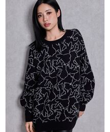 BUNNY patternニットトップス