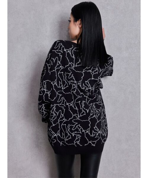 GYDA(ジェイダ)の「BUNNY patternニットトップス(ニット/セーター・レディース・オフホワイト/ピンク/ブラック・FREE)」の5枚目の写真