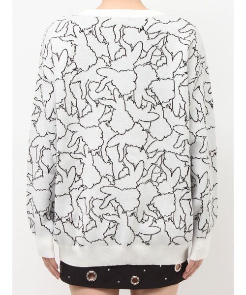 GYDA(ジェイダ)の「BUNNY patternニットトップス(ニット/セーター・レディース・オフホワイト/ピンク/ブラック・FREE)」の21枚目の写真