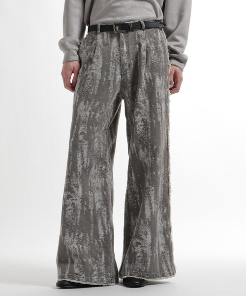 HARE（ハレ）の「SHADOW FADEデニムパンツ(HARE)（デニムパンツ・メンズ・ブラック/グレー・MEDIUM/SMALL）」の2枚目の写真