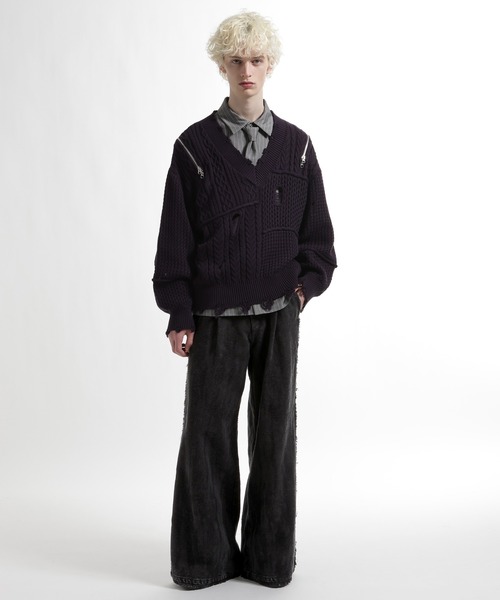 HARE（ハレ）の「SHADOW FADEデニムパンツ(HARE)（デニムパンツ・メンズ・ブラック/グレー・MEDIUM/SMALL）」の3枚目の写真