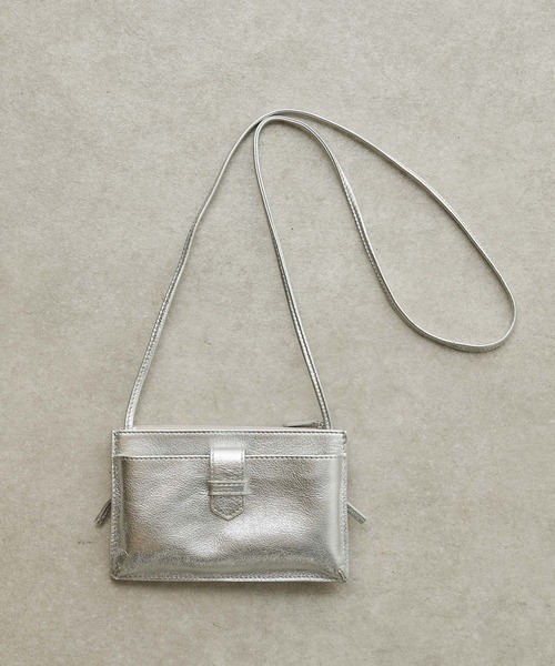 Whim Gazette(ウィムガゼット)の「【Hoaw.】スマホウォレットショルダーバッグ3(ショルダーバッグ・レディース・ブラック/シルバー/パープル/ライトグレー・FREE)」の4枚目の写真