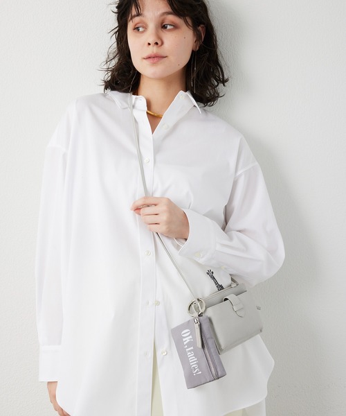 Whim Gazette(ウィムガゼット)の「【Hoaw.】スマホウォレットショルダーバッグ3(ショルダーバッグ・レディース・ブラック/シルバー/パープル/ライトグレー・FREE)」の16枚目の写真