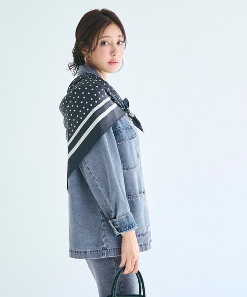 デニムカバーオールジャケット（デニムジャケット）｜coca（coca