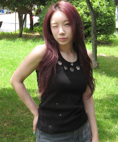 SEQUENZ(シークエンズ)の「※WEB限定 / ホルターネック / レディースアイレットタンクトップ /sqnz halter neck eyelet tank top(タンクトップ・レディース・ライトグレー/その他1/ブラック・MEDIUM/SMALL)」の16枚目の写真