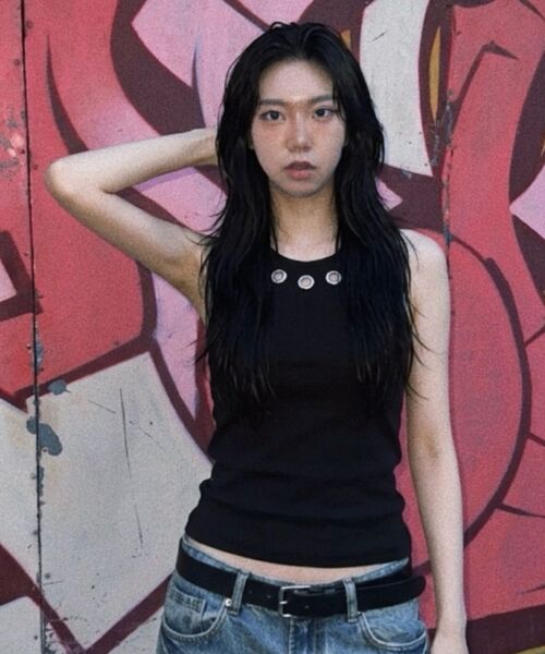 SEQUENZ(シークエンズ)の「※WEB限定 / ホルターネック / レディースアイレットタンクトップ /sqnz halter neck eyelet tank top(タンクトップ・レディース・ライトグレー/その他1/ブラック・MEDIUM/SMALL)」の20枚目の写真