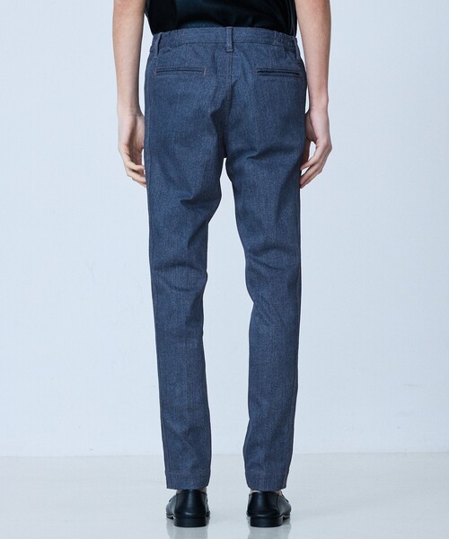 5351 POUR LES HOMMES（ゴーサンゴーイチプールオム）の「【セットアップ対応】タックテーパード デニム スラックス（デニムパンツ・メンズ・インディゴブルー/ブラック・44/46/48/50）」の17枚目の写真